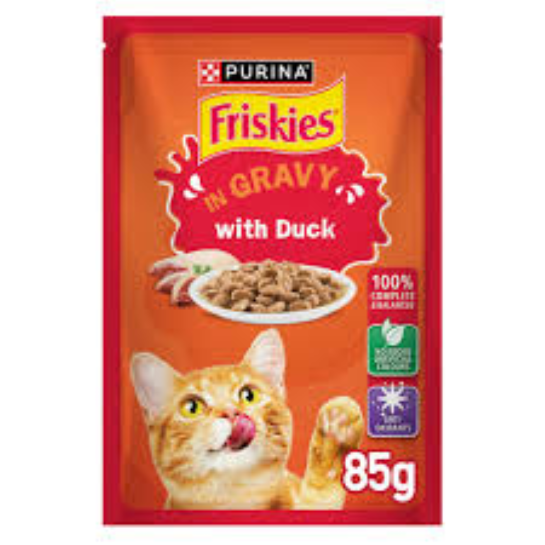 FRISKIES CAT DUCK GRAVY 85G